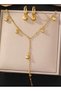 2-Piece Ball Chain Beaded Model Women's Jewelry Set Necklace, Earrings
