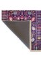 Crescent Collection Purple Themed Multicolored Flowers Detailed Woven Base Decorative Carpet Hilal20 - 4