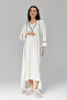 Rimellife 505 Women's Maternity & Maternity Combed Cotton Dress Short Sleeve Nightgown Set - 5