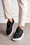 Casual Embroidered Black and White Men's Sneaker Shoes 527 - 4