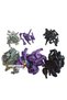 Balloon Set Chrome Silver-Chrome Purple-Black Set of 60 Balloon Chain - 4
