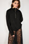 Sweatshirt with Half Zipper Modal - 2