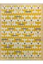 Crescent Collection Yellow Themed Geometric Patterned Woven Base Decorative Carpet Hilal23 - 2