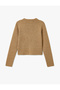 Crew Neck Long Sleeve Buttoned Knitwear Cardigan - 4