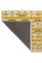 Crescent Collection Yellow Themed Geometric Patterned Woven Base Decorative Carpet Hilal23 - 5