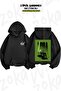 Oversize Star Wars Yoda Back Printed Hooded Sweatshirt (2 Yarns)
