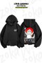 Bocchi Kaiju Patterned Oversize Hooded Sweatshirt - 2 Thread