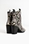 Black and White Women's Genuine Leather Boots - 3