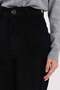 Black-Fabric Mixed Trousers - 5