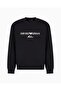 Men's Round Neck Regular Fit Woven Fabric Printed Long Sleeve Black Sweatshirt Em001052 Af10013-Mc - 4