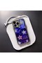 iPhone 14 Pro Max (6.7 Inch) Compatible Gray Frame Detailed Shiny Patterned Glitter Series Case
