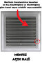 Ventilation Grille Bathroom Wc Toilet Grille Plastic Louver Gray 45X65 Cm. - 2