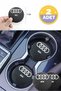 Audi 200 Carbon 7 cm Coasters 2 Pcs for Audi Emblem 200 Lettering Sportswear - 7
