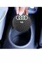 For Audi A3 Model - 2Pcs 7cm Sport Black Carbon Coasters, for Elegance - 5