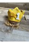Handmade Safari Concept Yellow 1 Year Old Party Crown