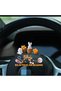 6-Piece Rabbit and Basket Rearview Mirror - Car Interior Torpedo Ornament - 2
