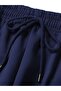 Navy Blue Wide Cut Baggy Oversize Fit Comfortable Fabric Sweatpants Shah Fashion - 3