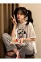 Mi̇ngalondon Cow Pattern Oversize Unisex T-Shirt - 4