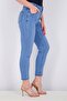 Women Ankle Length Skinny Jeans, Blue - 3