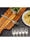 6Pcs Stainless Steel Table Fork Chrome Finish RF10069 - 5