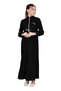 Girls' Long Crystal Crepe Hijab Dress - 4
