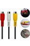 3 Rca Aux 3.5 ملم 4 عقدة Aux- 3rca 3.5 ملم ستيريو 30 سم كابل أنثى - 8