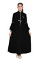 Girls' Long Crystal Crepe Hijab Dress