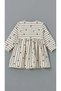 Lcw Baby Ecru Baby Collar Floral Baby Girl Dress and Pantyhose 2-Piece Set - 2