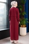 Baler Boydan Zippered Coat 1120 - Claret Red - 4