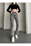 Women's Stretch Fabric Flared Pants - 3