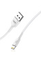 K601 Safe Usb - Iph Lightning 3a Data Ve Şarj Kablosu 1mt Beyaz - 3