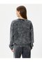 Pale Effect Sweatshirt Comfortable Fit Long Sleeve Crew Neck Cotton Blended - 4