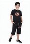 Surfing Printed Boys' Short Sleeve Double Pocket Capri Top and Bottom Set - 2