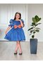 Girl's Blue Evening Dress - 4