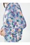 Breathable Tie-Dye Patterned Sports Jacket with Hood and Zipper - 5
