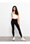 Two Mt Shop Quality Lcw Vision Black Women's Elastic Waist Plain Leggings - 2