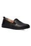 50728 Zn Leather Comfort Casual Women's Shoes Black