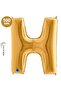 H - Letter Foil Balloon Gold (100 cm) - 2