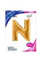 N - Letter Foil Balloon Gold (100 cm)