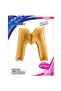 M - Letter Foil Balloon Gold (100 cm)