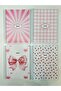 A5 Spiral School Notebook 80 Sheets Set of 4 Striped Cardboard Cover - 4