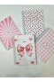 A5 Spiral School Notebook 80 Sheets Set of 4 Striped Cardboard Cover - 8
