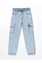Nevavm Boys' Cargo Jean Pants with Elastic Waist - 3