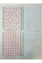 A5 Spiral School Notebook 80 Sheets Set of 4 Striped Cardboard Cover - 6