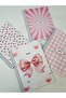 A5 Spiral School Notebook 80 Sheets Set of 4 Striped Cardboard Cover - 2