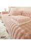Plush Bubble Three-Seater Sofa Cover (1 Piece) Measurement 80 X 190 cm for Sitting-Powder - 4
