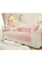 Plush Bubble Three-Seater Sofa Cover (1 Piece) Measurement 80 X 190 cm for Sitting-Powder - 3