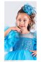 Pom Pom Sleeve Girl's Dress - 2