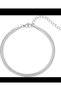 316L Stainless Steel Italian Scrunch Chain Unisex Bracelet 16+5 cm 3.8 mm