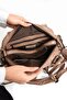 Faux Leather Shoulder Bag Mink (Model: 571-11-13D) - 5